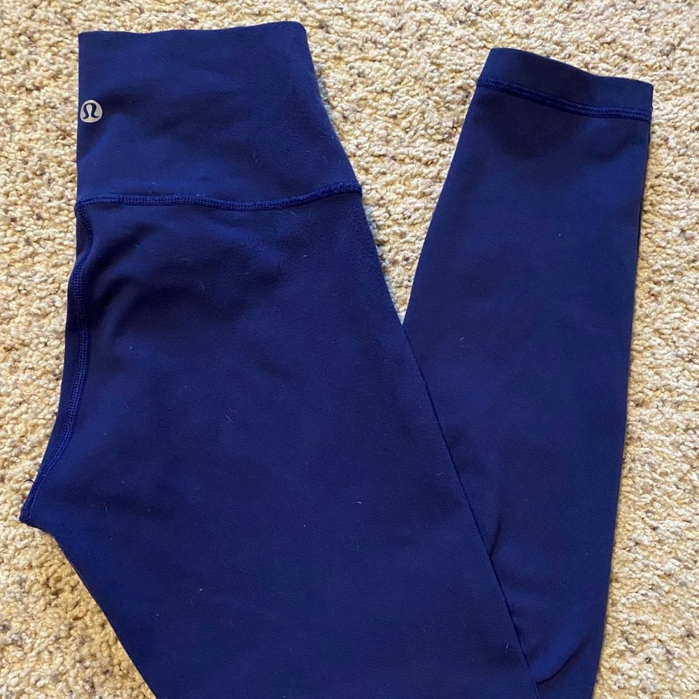 Lululemon Purple-Blue Wunder Under High Rise 25"